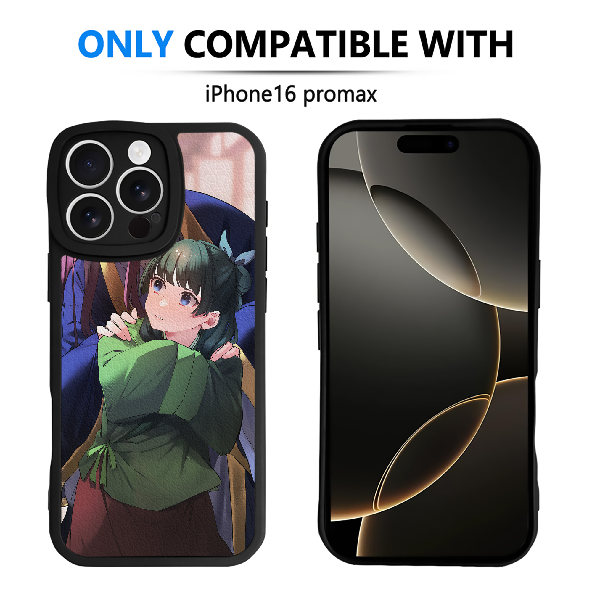 （画像用） 薬屋のひとりごと The Apothecary Diaries 【iPhone 16シリーズ対応】シリコンスマホケース（レザー調） 材質：シリコン